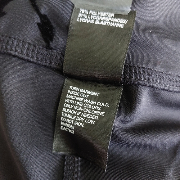 Zella Girl High Waist Legging in Black Tila Flock Size XL(14-16) - Picture 7 of 7